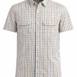 Billabong Shirt Mens Large Button Up White Striped Cotton Spread Collar